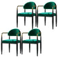Restaurant Contemporary Upholstered Arm Chair Matte Finish Open Back Dining Chair Green 4 Piece Set Clearhalo ' kitchen&dining_furn' 'Dining Chairs' 'Dining Tables & Seating' 'dining_chair' 'furn' 'furn_dining_chair' 'Furniture' 'furniture_dining_chair' 'Kitchen & Dining Furniture' 'kitchen' 4413866