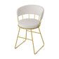Nordic Glam Dining Chairs Armless Windsor Back Side Chairs for Kitchen with Metal Legs White 1 Piece Clearhalo ' kitchen&dining_furn' 'Dining Chairs' 'Dining Tables & Seating' 'dining_chair' 'furn' 'furn_dining_chair' 'Furniture' 'furniture_dining_chair' 'Kitchen & Dining Furniture' 'kitchen' 4413912
