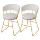 Nordic Glam Dining Chairs Armless Windsor Back Side Chairs for Kitchen with Metal Legs White 2 Piece Set Clearhalo ' kitchen&dining_furn' 'Dining Chairs' 'Dining Tables & Seating' 'dining_chair' 'furn' 'furn_dining_chair' 'Furniture' 'furniture_dining_chair' 'Kitchen & Dining Furniture' 'kitchen' 4413913