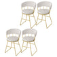 Nordic Glam Dining Chairs Armless Windsor Back Side Chairs for Kitchen with Metal Legs White 4 Piece Set Clearhalo ' kitchen&dining_furn' 'Dining Chairs' 'Dining Tables & Seating' 'dining_chair' 'furn' 'furn_dining_chair' 'Furniture' 'furniture_dining_chair' 'Kitchen & Dining Furniture' 'kitchen' 4413914