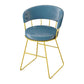 Nordic Glam Dining Chairs Armless Windsor Back Side Chairs for Kitchen with Metal Legs Blue 1 Piece Clearhalo ' kitchen&dining_furn' 'Dining Chairs' 'Dining Tables & Seating' 'dining_chair' 'furn' 'furn_dining_chair' 'Furniture' 'furniture_dining_chair' 'Kitchen & Dining Furniture' 'kitchen' 4413915