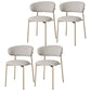 Restaurant Scandinavian Upholstered Side Chair Matte Finish Open Back Dining Chair Grey 4 Piece Set Brass Gold Clearhalo ' kitchen&dining_furn' 'Dining Chairs' 'Dining Tables & Seating' 'dining_chair' 'furn' 'furn_dining_chair' 'Furniture' 'furniture_dining_chair' 'Kitchen & Dining Furniture' 'kitchen' 4413932