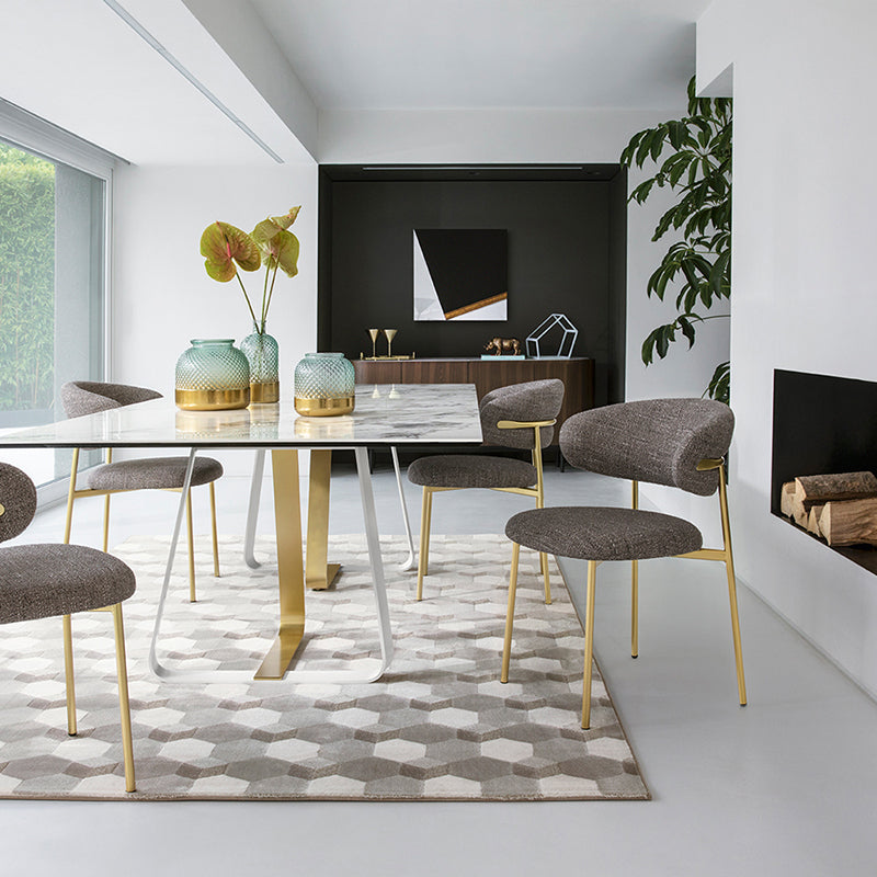 Restaurant Scandinavian Upholstered Side Chair Matte Finish Open Back Dining Chair Clearhalo ' kitchen&dining_furn' 'Dining Chairs' 'Dining Tables & Seating' 'dining_chair' 'furn' 'furn_dining_chair' 'Furniture' 'furniture_dining_chair' 'Kitchen & Dining Furniture' 'kitchen' 4413934