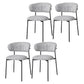 Restaurant Scandinavian Upholstered Side Chair Matte Finish Open Back Dining Chair Black White 4 Piece Set Black Clearhalo ' kitchen&dining_furn' 'Dining Chairs' 'Dining Tables & Seating' 'dining_chair' 'furn' 'furn_dining_chair' 'Furniture' 'furniture_dining_chair' 'Kitchen & Dining Furniture' 'kitchen' 4413941