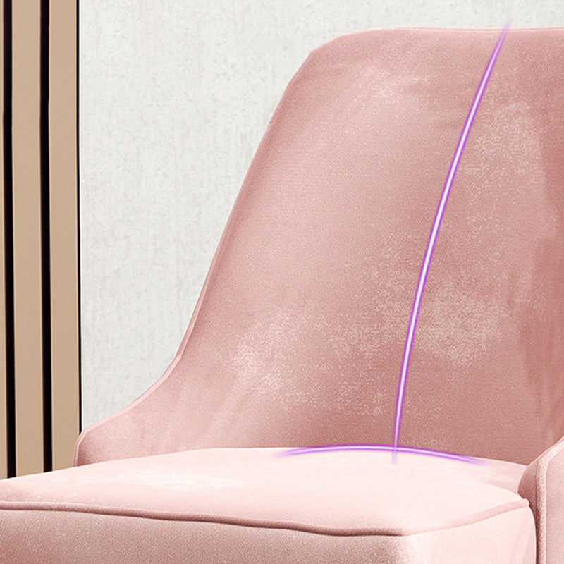 Nordic Style Dining Chair Kitchen Armless Chair with Metal Legs Clearhalo ' kitchen&dining_furn' 'Dining Chairs' 'Dining Tables & Seating' 'dining_chair' 'furn' 'furn_dining_chair' 'Furniture' 'furniture_dining_chair' 'Kitchen & Dining Furniture' 'kitchen' 4413955