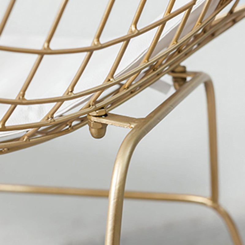 Nordic Style Dining Chair Armless Chairs for Kitchen with Metal Legs Clearhalo ' kitchen&dining_furn' 'Dining Chairs' 'Dining Tables & Seating' 'dining_chair' 'furn' 'furn_dining_chair' 'Furniture' 'furniture_dining_chair' 'Kitchen & Dining Furniture' 'kitchen' 4414032