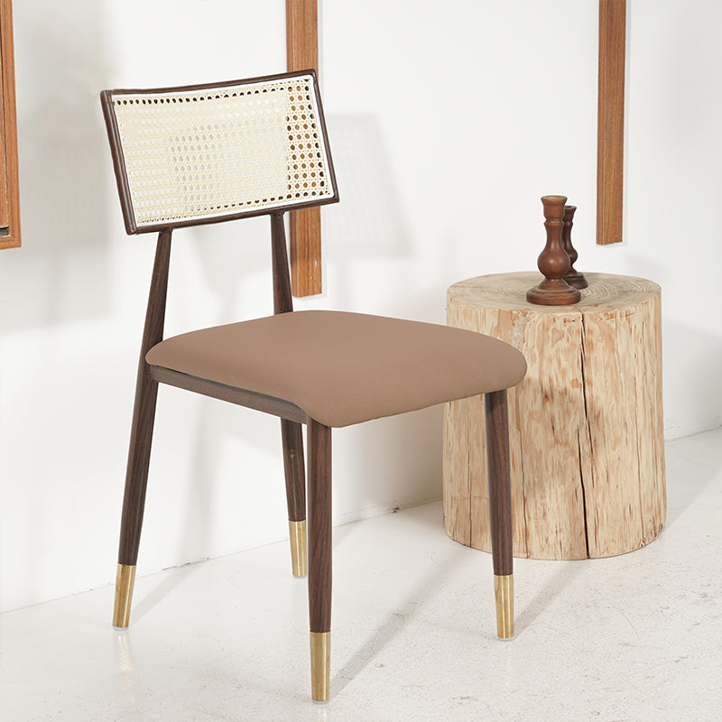 Nordic Style Dining Chairs Open Back Armless Chair for Kitchen with Metal Legs Clearhalo ' kitchen&dining_furn' 'Dining Chairs' 'Dining Tables & Seating' 'dining_chair' 'furn' 'furn_dining_chair' 'Furniture' 'furniture_dining_chair' 'Kitchen & Dining Furniture' 'kitchen' 4414065