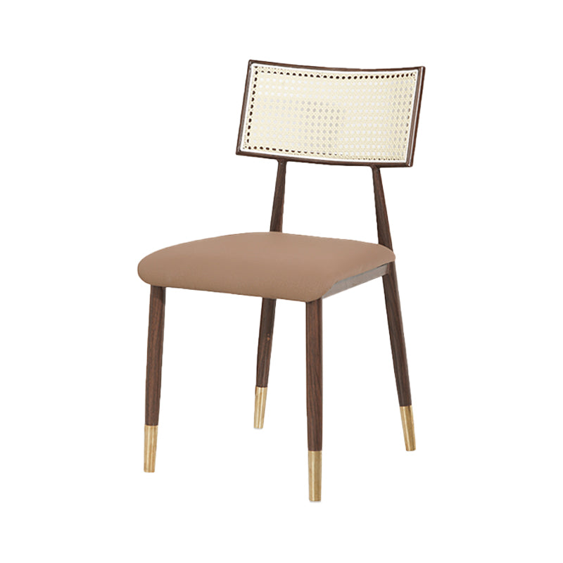 Nordic Style Dining Chairs Open Back Armless Chair for Kitchen with Metal Legs Clearhalo ' kitchen&dining_furn' 'Dining Chairs' 'Dining Tables & Seating' 'dining_chair' 'furn' 'furn_dining_chair' 'Furniture' 'furniture_dining_chair' 'Kitchen & Dining Furniture' 'kitchen' 4414073