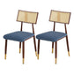 Nordic Style Dining Chairs Open Back Armless Chair for Kitchen with Metal Legs Blue 2 Piece Set Clearhalo ' kitchen&dining_furn' 'Dining Chairs' 'Dining Tables & Seating' 'dining_chair' 'furn' 'furn_dining_chair' 'Furniture' 'furniture_dining_chair' 'Kitchen & Dining Furniture' 'kitchen' 4414074