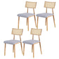 Nordic Style Dining Chairs Open Back Armless Chair for Kitchen with Metal Legs Light Gray 4 Piece Set Clearhalo ' kitchen&dining_furn' 'Dining Chairs' 'Dining Tables & Seating' 'dining_chair' 'furn' 'furn_dining_chair' 'Furniture' 'furniture_dining_chair' 'Kitchen & Dining Furniture' 'kitchen' 4414085