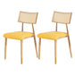 Nordic Style Dining Chairs Open Back Armless Chair for Kitchen with Metal Legs Yellow 2 Piece Set Clearhalo ' kitchen&dining_furn' 'Dining Chairs' 'Dining Tables & Seating' 'dining_chair' 'furn' 'furn_dining_chair' 'Furniture' 'furniture_dining_chair' 'Kitchen & Dining Furniture' 'kitchen' 4414087