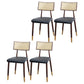 Nordic Style Dining Chairs Open Back Armless Chair for Kitchen with Metal Legs Black 4 Piece Set Clearhalo ' kitchen&dining_furn' 'Dining Chairs' 'Dining Tables & Seating' 'dining_chair' 'furn' 'furn_dining_chair' 'Furniture' 'furniture_dining_chair' 'Kitchen & Dining Furniture' 'kitchen' 4414094