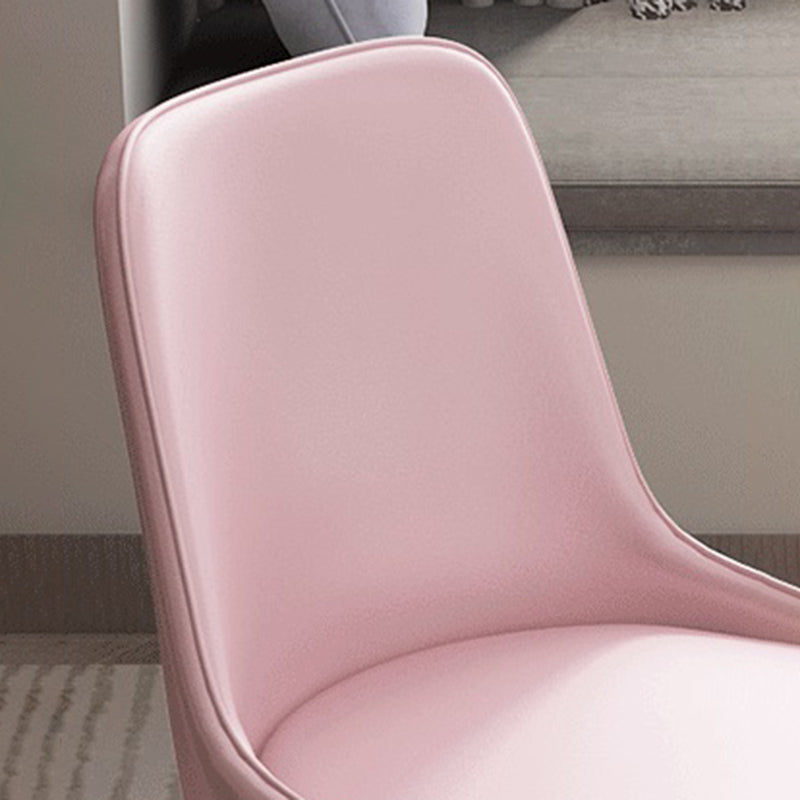 Kitchen Glam Style Dining Chairs Armless Chair with Metal Legs Clearhalo ' kitchen&dining_furn' 'Dining Chairs' 'Dining Tables & Seating' 'dining_chair' 'furn' 'furn_dining_chair' 'Furniture' 'furniture_dining_chair' 'Kitchen & Dining Furniture' 'kitchen' 4414109