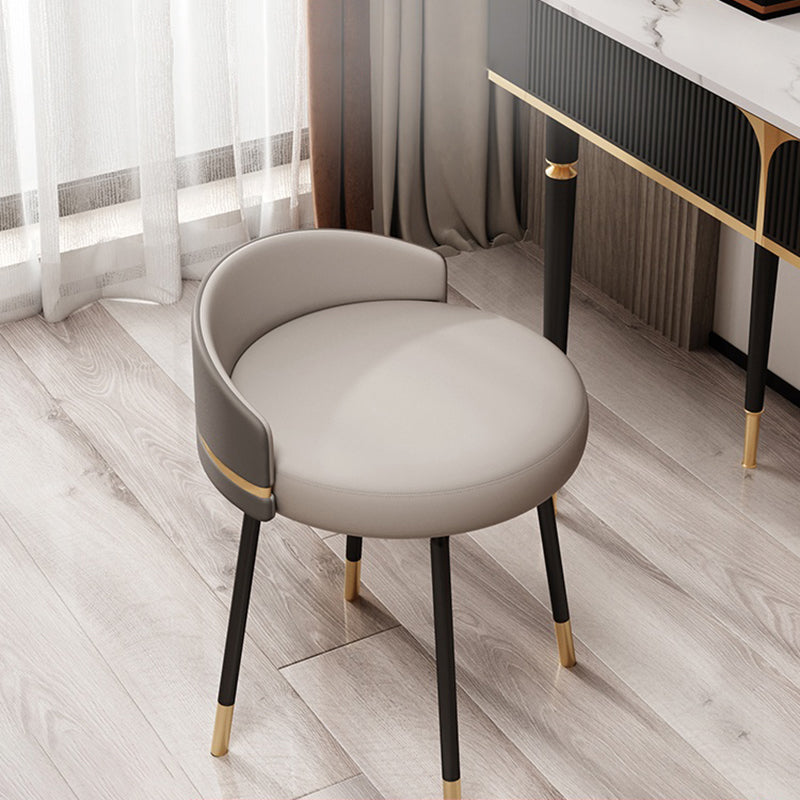 Contemporary Style Dining Chairs Armless Chair for Kitchen with Metal Legs Clearhalo ' kitchen&dining_furn' 'Dining Chairs' 'Dining Tables & Seating' 'dining_chair' 'furn' 'furn_dining_chair' 'Furniture' 'furniture_dining_chair' 'Kitchen & Dining Furniture' 'kitchen' 4414113