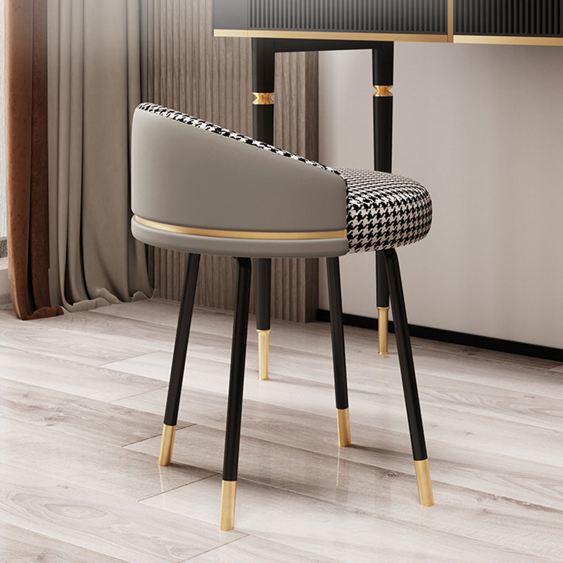 Contemporary Style Dining Chairs Armless Chair for Kitchen with Metal Legs Clearhalo ' kitchen&dining_furn' 'Dining Chairs' 'Dining Tables & Seating' 'dining_chair' 'furn' 'furn_dining_chair' 'Furniture' 'furniture_dining_chair' 'Kitchen & Dining Furniture' 'kitchen' 4414118