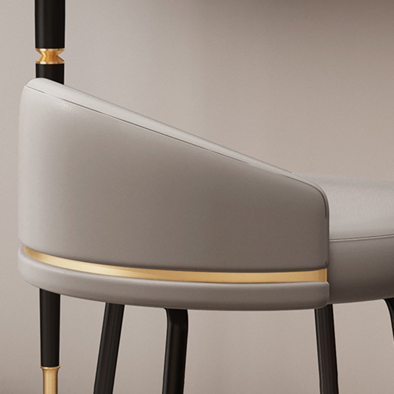 Contemporary Style Dining Chairs Armless Chair for Kitchen with Metal Legs Clearhalo ' kitchen&dining_furn' 'Dining Chairs' 'Dining Tables & Seating' 'dining_chair' 'furn' 'furn_dining_chair' 'Furniture' 'furniture_dining_chair' 'Kitchen & Dining Furniture' 'kitchen' 4414123