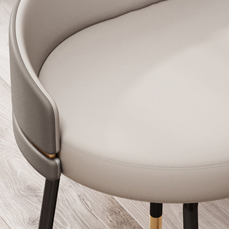 Contemporary Style Dining Chairs Armless Chair for Kitchen with Metal Legs Clearhalo ' kitchen&dining_furn' 'Dining Chairs' 'Dining Tables & Seating' 'dining_chair' 'furn' 'furn_dining_chair' 'Furniture' 'furniture_dining_chair' 'Kitchen & Dining Furniture' 'kitchen' 4414124