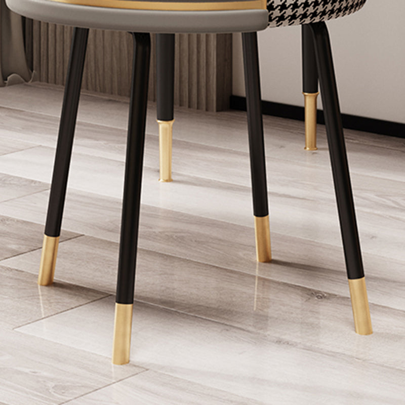 Contemporary Style Dining Chairs Armless Chair for Kitchen with Metal Legs Clearhalo ' kitchen&dining_furn' 'Dining Chairs' 'Dining Tables & Seating' 'dining_chair' 'furn' 'furn_dining_chair' 'Furniture' 'furniture_dining_chair' 'Kitchen & Dining Furniture' 'kitchen' 4414126