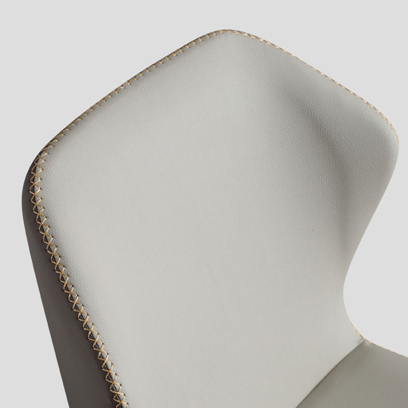 Industrial Armless Wingback Chairs PU Leather Dining Chairs for Kitchen Clearhalo ' kitchen&dining_furn' 'Dining Chairs' 'Dining Tables & Seating' 'dining_chair' 'furn' 'furn_dining_chair' 'Furniture' 'furniture_dining_chair' 'Kitchen & Dining Furniture' 'kitchen' 4414144