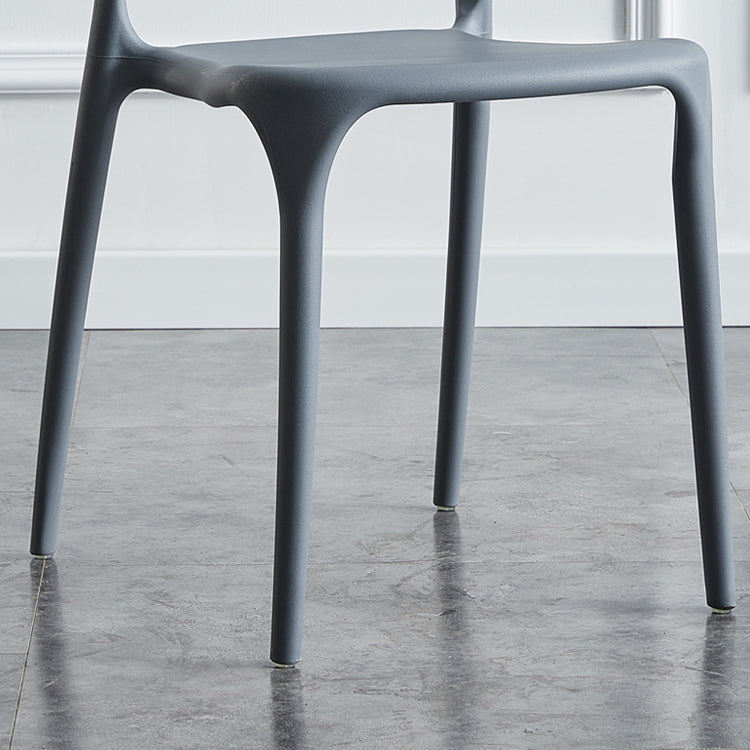 Modern Plastic Indoor-Outdoor Side Chair Open Back Dining Chair Clearhalo ' kitchen&dining_furn' 'Dining Chairs' 'Dining Tables & Seating' 'dining_chair' 'Furniture' 'furniture_dining_chair' 'Kitchen & Dining Furniture' 'kitchen' 4414165