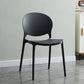 Plastic Contemporary Modern Dining Room Side Chair Open Back Chair Black 1 Piece Clearhalo ' kitchen&dining_furn' 'Dining Chairs' 'Dining Tables & Seating' 'dining_chair' 'Furniture' 'furniture_dining_chair' 'Kitchen & Dining Furniture' 'kitchen' 4414175