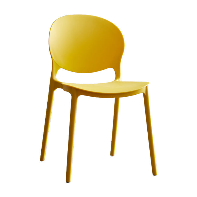 Plastic Contemporary Modern Dining Room Side Chair Open Back Chair Clearhalo ' kitchen&dining_furn' 'Dining Chairs' 'Dining Tables & Seating' 'dining_chair' 'Furniture' 'furniture_dining_chair' 'Kitchen & Dining Furniture' 'kitchen' 4414182