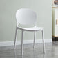 Plastic Contemporary Modern Dining Room Side Chair Open Back Chair White 1 Piece Clearhalo ' kitchen&dining_furn' 'Dining Chairs' 'Dining Tables & Seating' 'dining_chair' 'Furniture' 'furniture_dining_chair' 'Kitchen & Dining Furniture' 'kitchen' 4414186