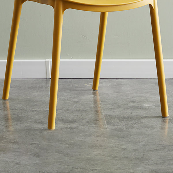 Plastic Contemporary Modern Dining Room Side Chair Open Back Chair Clearhalo ' kitchen&dining_furn' 'Dining Chairs' 'Dining Tables & Seating' 'dining_chair' 'Furniture' 'furniture_dining_chair' 'Kitchen & Dining Furniture' 'kitchen' 4414188