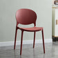 Plastic Contemporary Modern Dining Room Side Chair Open Back Chair Burgundy 1 Piece Clearhalo ' kitchen&dining_furn' 'Dining Chairs' 'Dining Tables & Seating' 'dining_chair' 'Furniture' 'furniture_dining_chair' 'Kitchen & Dining Furniture' 'kitchen' 4414209