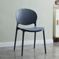 Plastic Contemporary Modern Dining Room Side Chair Open Back Chair Gray-Blue 1 Piece Clearhalo ' kitchen&dining_furn' 'Dining Chairs' 'Dining Tables & Seating' 'dining_chair' 'Furniture' 'furniture_dining_chair' 'Kitchen & Dining Furniture' 'kitchen' 4414212