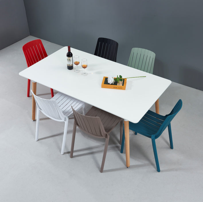 Modern Plastic Indoor-Outdoor Chairs Slat Back Arm Chair for Restaurant Clearhalo ' kitchen&dining_furn' 'Dining Chairs' 'Dining Tables & Seating' 'dining_chair' 'furn' 'furn_dining_chair' 'Furniture' 'furniture_dining_chair' 'Kitchen & Dining Furniture' 'kitchen' 4414244