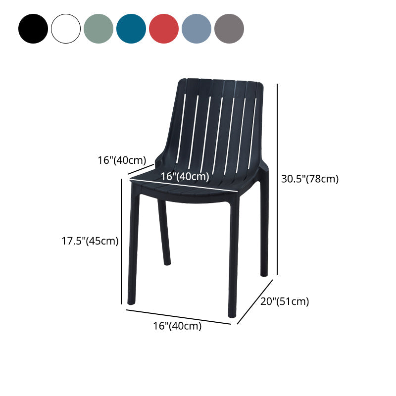 Modern Plastic Indoor-Outdoor Chairs Slat Back Arm Chair for Restaurant Clearhalo ' kitchen&dining_furn' 'Dining Chairs' 'Dining Tables & Seating' 'dining_chair' 'furn' 'furn_dining_chair' 'Furniture' 'furniture_dining_chair' 'Kitchen & Dining Furniture' 'kitchen' 4414245
