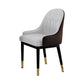 Glam Dining Chairs Matte Finish Leather Curved Parsons Chair for kitchen Gray Coffee 1 Piece Clearhalo ' kitchen&dining_furn' 'Dining Chairs' 'Dining Tables & Seating' 'dining_chair' 'furn' 'furn_dining_chair' 'Furniture' 'furniture_dining_chair' 'Kitchen & Dining Furniture' 'kitchen' 4414275