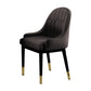 Glam Dining Chairs Matte Finish Leather Curved Parsons Chair for kitchen Dark Coffee 1 Piece Clearhalo ' kitchen&dining_furn' 'Dining Chairs' 'Dining Tables & Seating' 'dining_chair' 'furn' 'furn_dining_chair' 'Furniture' 'furniture_dining_chair' 'Kitchen & Dining Furniture' 'kitchen' 4414278