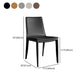 Contemporary Leather Curved Side Chair Matte Finish Parsons Chair Clearhalo ' kitchen&dining_furn' 'Dining Chairs' 'Dining Tables & Seating' 'dining_chair' 'furn' 'furn_dining_chair' 'Furniture' 'furniture_dining_chair' 'Kitchen & Dining Furniture' 'kitchen' 4414319