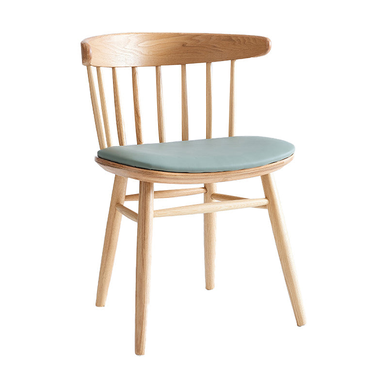 Contemporary Windsor Back Side Chair Solid Wood Dining Armless Chair Blue-Wood 1 Piece Clearhalo ' kitchen&dining_furn' 'Dining Chairs' 'Dining Tables & Seating' 'dining_chair' 'furn' 'furn_dining_chair' 'Furniture' 'furniture_dining_chair' 'Kitchen & Dining Furniture' 'kitchen' 4414342