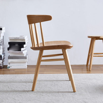 Contemporary Windsor Back Side Chair Solid Wood Dining Armless Chair Natural 1 Piece Clearhalo ' kitchen&dining_furn' 'Dining Chairs' 'Dining Tables & Seating' 'dining_chair' 'furn' 'furn_dining_chair' 'Furniture' 'furniture_dining_chair' 'Kitchen & Dining Furniture' 'kitchen' 4414348