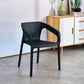 Modern Plastic Kitchen Dining Armchair Solid Back Dining Chair for Home Use Black 1 Piece Clearhalo ' kitchen&dining_furn' 'Dining Chairs' 'Dining Tables & Seating' 'dining_chair' 'furn' 'furn_dining_chair' 'Furniture' 'furniture_dining_chair' 'Kitchen & Dining Furniture' 'kitchen' 4414384