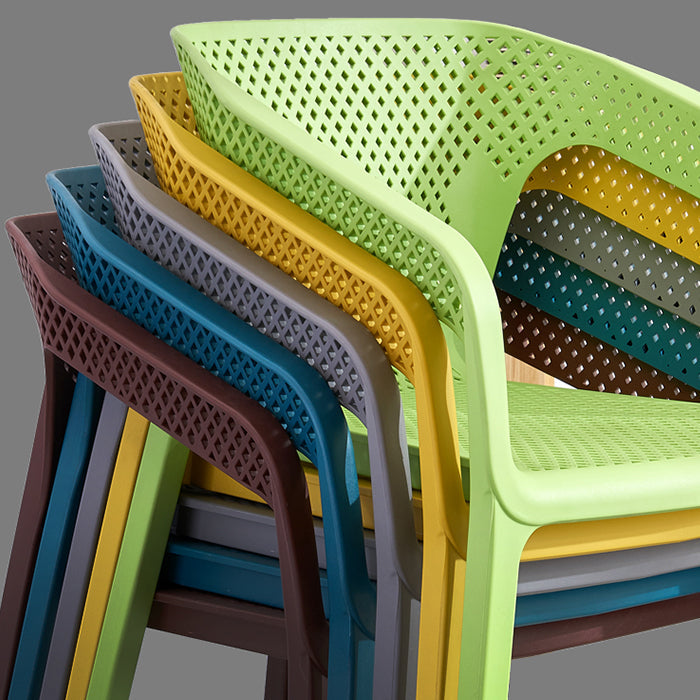 Modern Plastic Kitchen Dining Armchair Solid Back Dining Chair for Home Use Clearhalo ' kitchen&dining_furn' 'Dining Chairs' 'Dining Tables & Seating' 'dining_chair' 'furn' 'furn_dining_chair' 'Furniture' 'furniture_dining_chair' 'Kitchen & Dining Furniture' 'kitchen' 4414389