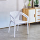 Modern Plastic Kitchen Dining Armchair Solid Back Dining Chair for Home Use White 1 Piece Clearhalo ' kitchen&dining_furn' 'Dining Chairs' 'Dining Tables & Seating' 'dining_chair' 'furn' 'furn_dining_chair' 'Furniture' 'furniture_dining_chair' 'Kitchen & Dining Furniture' 'kitchen' 4414396