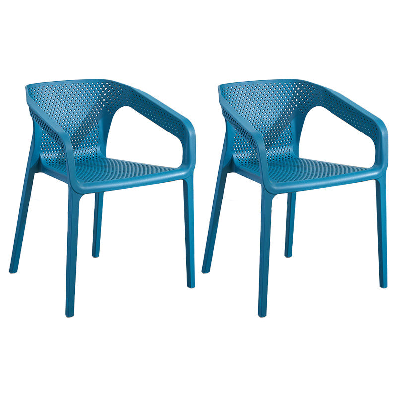 Modern Plastic Kitchen Dining Armchair Solid Back Dining Chair for Home Use Blue 2 Piece Set Clearhalo ' kitchen&dining_furn' 'Dining Chairs' 'Dining Tables & Seating' 'dining_chair' 'furn' 'furn_dining_chair' 'Furniture' 'furniture_dining_chair' 'Kitchen & Dining Furniture' 'kitchen' 4414403
