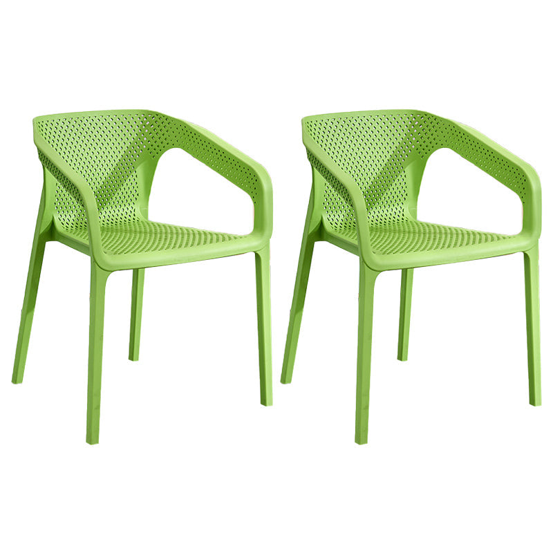 Modern Plastic Kitchen Dining Armchair Solid Back Dining Chair for Home Use Green 2 Piece Set Clearhalo ' kitchen&dining_furn' 'Dining Chairs' 'Dining Tables & Seating' 'dining_chair' 'furn' 'furn_dining_chair' 'Furniture' 'furniture_dining_chair' 'Kitchen & Dining Furniture' 'kitchen' 4414409