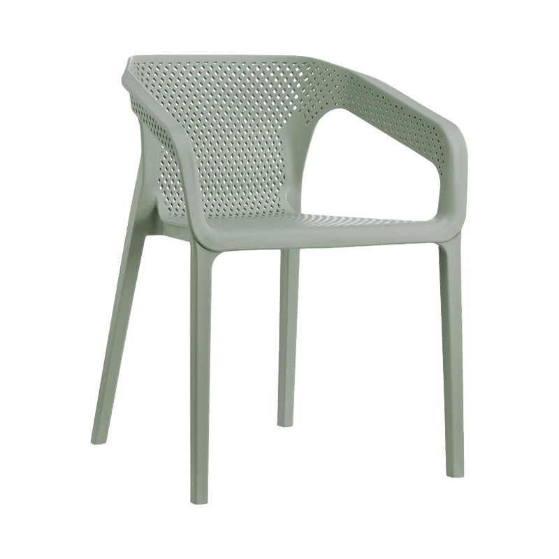 Modern Plastic Kitchen Dining Armchair Solid Back Dining Chair for Home Use Gray-Green 1 Piece Clearhalo ' kitchen&dining_furn' 'Dining Chairs' 'Dining Tables & Seating' 'dining_chair' 'furn' 'furn_dining_chair' 'Furniture' 'furniture_dining_chair' 'Kitchen & Dining Furniture' 'kitchen' 4414414