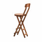 Indoor Minimalism Wood Backrest Barstools Folding Counter Stools, 1 Piece Brown Counter Stool(27"H) Clearhalo 'Bar Furniture' 'Bar Stools' 'bar_stools' 'furn' 'furn_bar_stools' 'furniture_bar_stools' 'Kitchen & Dining Furniture' 'kitchen&dining_furn' 'kitchen' 'kitchen_furn' Furniture' 4415775