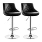 Indoor Modern Leather Bat Stool Bucket Adjustable Backrest Counter Height Stool Black 2 Piece Set Clearhalo 'Bar Furniture' 'Bar Stools' 'bar_stools' 'furn' 'furn_bar_stools' 'furniture_bar_stools' 'Kitchen & Dining Furniture' 'kitchen&dining_furn' 'kitchen' 'kitchen_furn' Furniture' 4415789