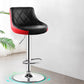 Indoor Modern Leather Bat Stool Bucket Adjustable Backrest Counter Height Stool Black-Red 1 Piece Clearhalo 'Bar Furniture' 'Bar Stools' 'bar_stools' 'furn' 'furn_bar_stools' 'furniture_bar_stools' 'Kitchen & Dining Furniture' 'kitchen&dining_furn' 'kitchen' 'kitchen_furn' Furniture' 4415799