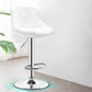 Indoor Modern Leather Bat Stool Bucket Adjustable Backrest Counter Height Stool Gloss White 1 Piece Clearhalo 'Bar Furniture' 'Bar Stools' 'bar_stools' 'furn' 'furn_bar_stools' 'furniture_bar_stools' 'Kitchen & Dining Furniture' 'kitchen&dining_furn' 'kitchen' 'kitchen_furn' Furniture' 4415804