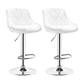 Indoor Modern Leather Bat Stool Bucket Adjustable Backrest Counter Height Stool Gloss White 2 Piece Set Clearhalo 'Bar Furniture' 'Bar Stools' 'bar_stools' 'furn' 'furn_bar_stools' 'furniture_bar_stools' 'Kitchen & Dining Furniture' 'kitchen&dining_furn' 'kitchen' 'kitchen_furn' Furniture' 4415805