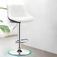 Indoor Modern Leather Bat Stool Bucket Adjustable Backrest Counter Height Stool Black Outer & White Inner 1 Piece Clearhalo 'Bar Furniture' 'Bar Stools' 'bar_stools' 'furn' 'furn_bar_stools' 'furniture_bar_stools' 'Kitchen & Dining Furniture' 'kitchen&dining_furn' 'kitchen' 'kitchen_furn' Furniture' 4415810