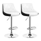 Indoor Modern Leather Bat Stool Bucket Adjustable Backrest Counter Height Stool White Inner 2 Piece Set Clearhalo 'Bar Furniture' 'Bar Stools' 'bar_stools' 'furn' 'furn_bar_stools' 'furniture_bar_stools' 'Kitchen & Dining Furniture' 'kitchen&dining_furn' 'kitchen' 'kitchen_furn' Furniture' 4415817